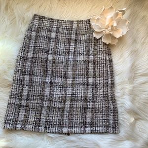 J Crew Tweed Pencil Skirt Size 6